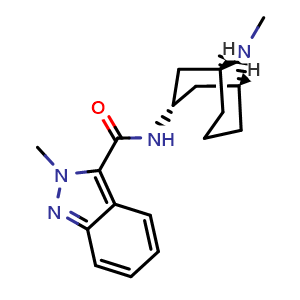 2-Methyl-N-((1R,3r,5S)-9-methyl-9-azabicyclo[3.3.1]nonan-3-yl)-2H-indazole-3-carboxamide