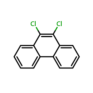 Chemical structure of 9,10-Dichlorophenanthrene , CAS 17219-94-2, AChemBlock AD262785