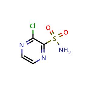 Chemical structure of 3-Chloropyrazine-2-sulfonamide , CAS 1897428-21-5, AChemBlock AD262795