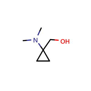 Chemical structure of (1-(Dimethylamino)cyclopropyl)methanol , CAS 387845-10-5, AChemBlock AD262812