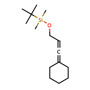Chemical structure of tert-Butyldimethylsilyl 4,4-pentamethylene-2,3-butadienyl ether , CAS 1089711-69-2, AChemBlock AD262824