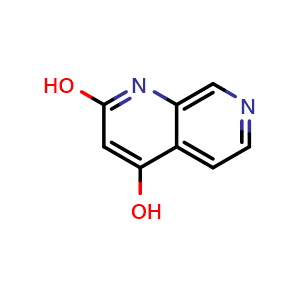 Chemical structure of 1,7-Naphthyridine-2,4-diol , CAS 54920-76-2, AChemBlock AD262906