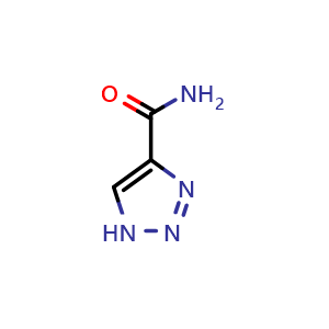 Chemical structure of 1H-1,2,3-triazole-4-carboxamide , CAS 53897-99-7, AChemBlock AD262921