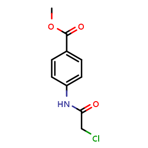 Chemical structure of methyl 4-[(2-chloroacetyl)amino]benzoate , CAS 82525-64-2, AChemBlock AD262956