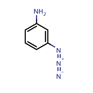 Chemical structure of 3-Azidoaniline , CAS 14994-81-1, AChemBlock AD262994
