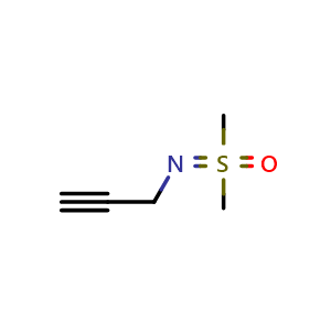 Chemical structure of dimethyl[(prop-2-yn-1-yl)imino]-lambda6-sulfanone , CAS 1934471-26-7, AChemBlock AD263066