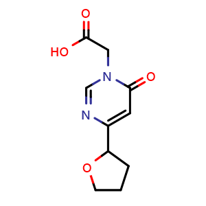 2-(6-oxo-4-(tetrahydrofuran-2-yl)pyrimidin-1(6H)-yl)acetic acid