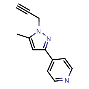 4-(5-methyl-1-(prop-2-yn-1-yl)-1H-pyrazol-3-yl)pyridine