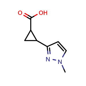 2-(1-methyl-1H-pyrazol-3-yl)cyclopropane-1-carboxylic acid