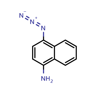 Chemical structure of 4-Azidonaphthalen-1-amine , CAS 1822905-54-3, AChemBlock AD263258