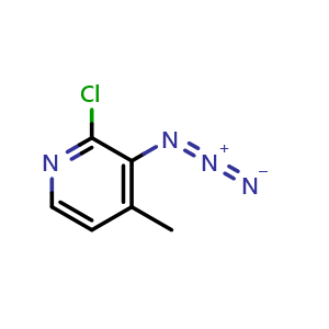 Chemical structure of 3-Azido-2-chloro-4-methylpyridine , CAS 1501918-03-1, AChemBlock AD263261