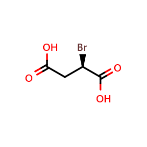 Chemical structure of (R)-2-bromosuccinic acid , CAS 3972-41-6, AChemBlock AD263433