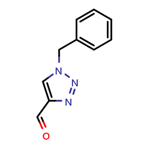 Chemical structure of 1-Benzyl-1H-[1,2,3]triazole-4-carbaldehyde , CAS 124940-34-7, AChemBlock AD263436