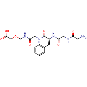 Chemical structure of (S)-16-amino-10-benzyl-6,9,12,15-tetraoxo-3-oxa-5,8,11,14-tetraazahexadecanoic acid , CAS 1599440-20-6, AChemBlock AD263461
