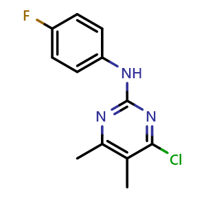 4-Chloro-N-(4-fluorophenyl)-5,6-dimethylpyrimidin-2-amine