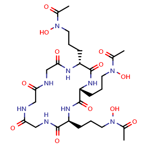 Chemical structure of Ferrichrome Iron-free , CAS 34787-28-5, AChemBlock AD263475