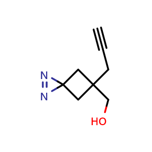 (5-(Prop-2-yn-1-yl)-1,2-diazaspiro[2.3]hex-1-en-5-yl)methanol