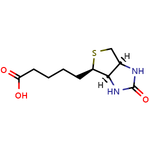 Chemical structure of L-Biotin , CAS 21788-37-4, AChemBlock AD263512
