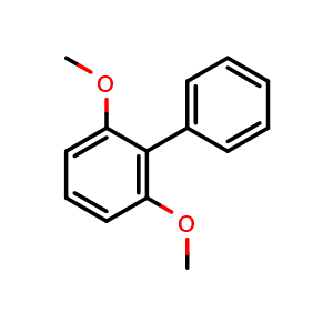 Chemical structure of 1,3-Dimethoxy-2-phenylbenzene , CAS 13732-86-0, AChemBlock AD263522