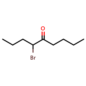 Chemical structure of 4-Bromononan-5-one , CAS 42330-11-0, AChemBlock AD263534