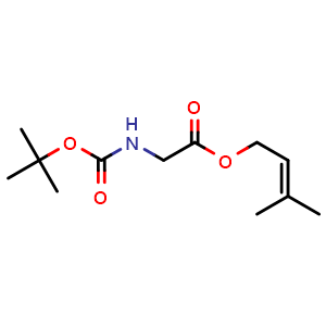 3-Methylbut-2-en-1-yl (tert-butoxycarbonyl)glycinate