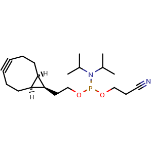 2-((1R,8S,9r)-bicyclo[6.1.0]non-4-yn-9-yl)ethyl (2-cyanoethyl) diisopropylphosphoramidite