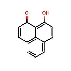 Chemical structure of 9-hydroxy-1H-phenalen-1-one , CAS 7465-58-9, AChemBlock AD263574