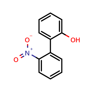 Chemical structure of 2-Hydroxy-2'-nitrobiphenyl , CAS 20281-21-4, AChemBlock AD263591