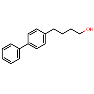 Chemical structure of 4-(1,1'-Biphenyl-4-yl)butan-1-ol , CAS 34874-54-9, AChemBlock AD263619