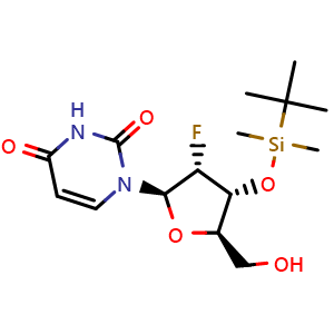 2'-Deoxy-3'-O-[(1,1-dimethylethyl)dimethylsilyl]-2'-fluorouridine