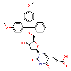 Chemical structure of (E)-5-(2-Carboxyvinyl)-5 , CAS 923023-62-5, AChemBlock AD263654