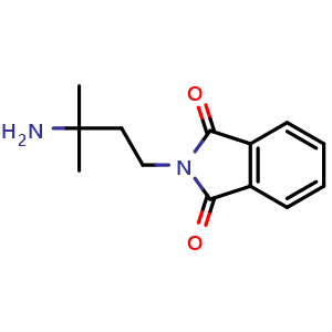Chemical structure of 2-(3-Amino-3-methylbutyl)isoindoline-1,3-dione , CAS 1892652-59-3, AChemBlock AD263663