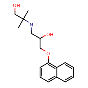2-((2-Hydroxy-3-(naphthalen-1-yloxy)propyl)amino)-2-methylpropan-1-ol