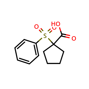 1-Benzenesulfonyl-cyclopentanecarboxylic acid