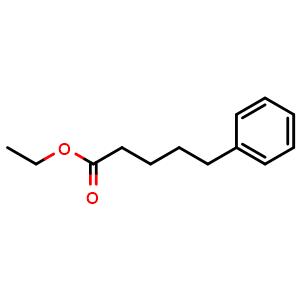 Chemical structure of Ethyl 5-phenylpentanoate , CAS 17734-38-2, AChemBlock AD263798