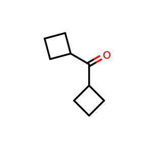Chemical structure of Dicyclobutylmethanone , CAS 4415-97-8, AChemBlock AD263847