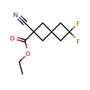 Ethyl 2-cyano-6,6-difluorospiro[3.3]heptane-2-carboxylate