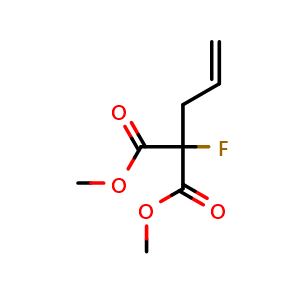 Chemical structure of Dimethyl 2-allyl-2-fluoromalonate , CAS 83049-87-0, AChemBlock AD263852