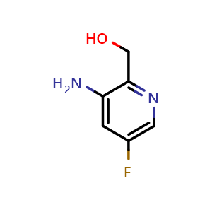 Chemical structure of (3-Amino-5-fluoropyridin-2-yl)methanol , CAS 2383369-74-0, AChemBlock AD263875