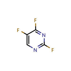 Chemical structure of 2,4,5-Trifluoropyrimidine , CAS 17573-79-4, AChemBlock AD263879