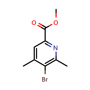 Chemical structure of Methyl 5-bromo-4,6-dimethylpicolinate , CAS 2089377-02-4, AChemBlock AD263897