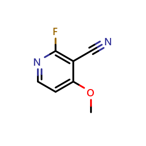 Chemical structure of 2-Fluoro-4-methoxynicotinonitrile , CAS 1704097-63-1, AChemBlock AD263906