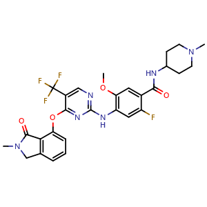 Chemical structure of Ifebemtinib , CAS 1227948-82-4, AChemBlock AD263958