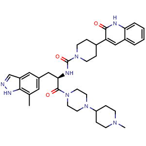 Chemical structure of Vazegepant , CAS 1337918-83-8, AChemBlock AD263966