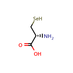 Chemical structure of Selenocysteine , CAS 10236-58-5, AChemBlock AD263976