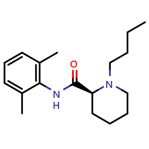 Chemical structure of Levobupivacaine , CAS 27262-47-1, AChemBlock AD263995