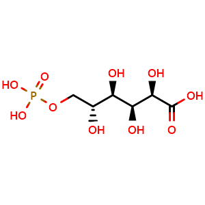 Chemical structure of 6-Phosphogluconic acid , CAS 921-62-0, AChemBlock AD264005