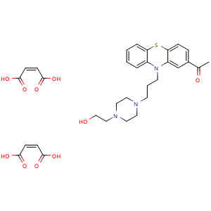 Chemical structure of Acetophenazine dimaleate , CAS 5714-00-1, AChemBlock AD264009