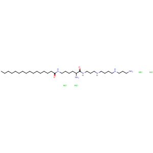 Chemical structure of (Rac)-AMXT-1501 4HCl , CAS 2771343-93-0, AChemBlock AD264014
