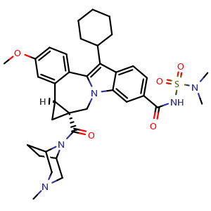 Chemical structure of Beclabuvir , CAS 958002-33-0, AChemBlock AD264026